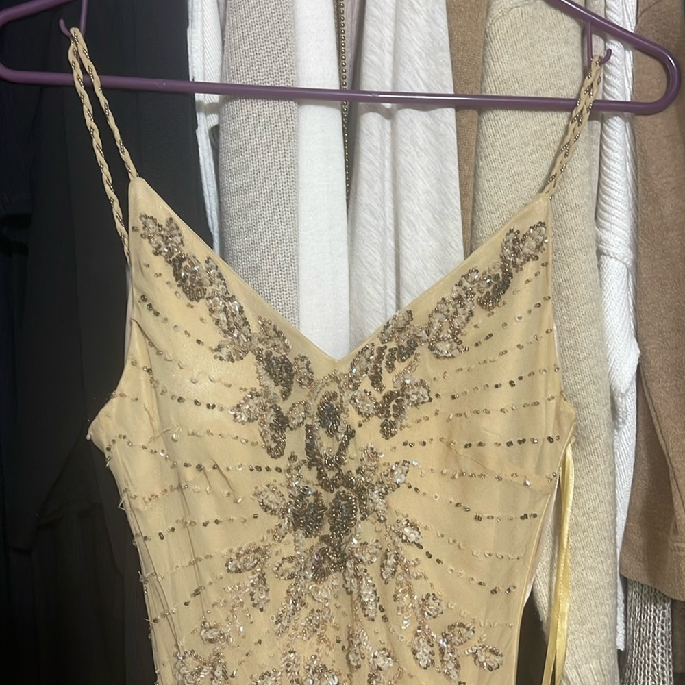 Sue Wong circa 2000 Champagne Gown